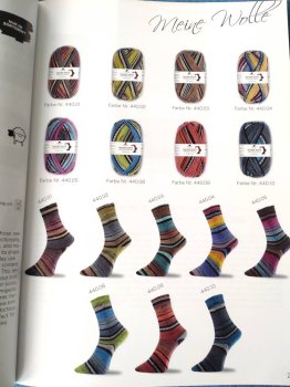 Preview: Grindelwald Golden Socks Stretch Sockenwolle von Pro Lana 4fach pink-blau 100 g Preview: Pro Lana Grindelwald Stretch Sockenwolle alle Farben von Golden Socks 4fach